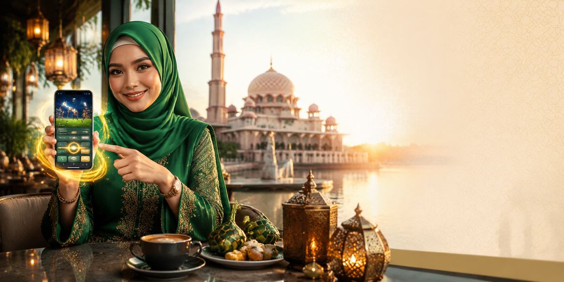 Pengguna Putrajaya mengakses kasino mudah alih uk10 semasa perayaan Hari Raya